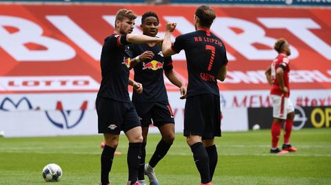 Werner goni Lewandowskiego. Mainz znowu rozgromione przez RB Lipsk