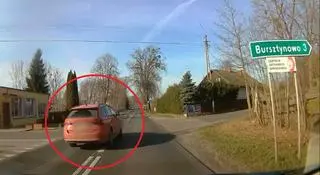 Nieodpowiedzialne zachowanie kierowcy zarejestrowała kamera innego z kierujących 