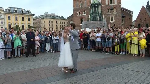 "Wesele" na krakowskim rynku