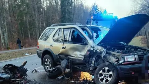 W wypadku zginął motocyklista