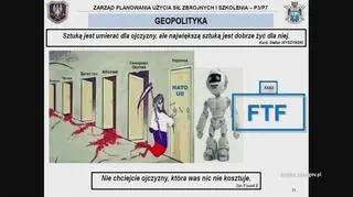 Slajd pokazany na komisji obrony narodowej