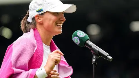 Legenda futbolu na meczu. Świątek przyznała, że musiała się pilnować