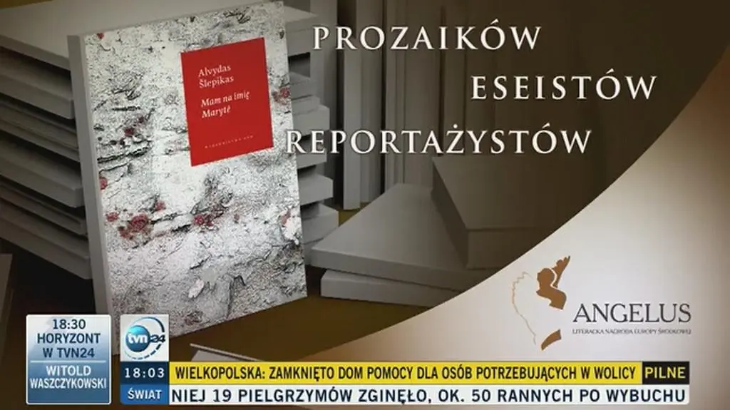 W "Xięgarni" o Literackiej Nagrodzie Angelus
