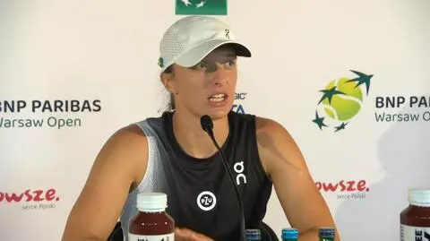 Świątek o problemach przed finałem. "Zdecydowałam, że chcę jednak wyjść"