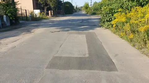 Ulica Rubież po załataniu dziur