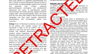 Na każdej stronie artykułu Wakefielda w "The Lancet" widnieje dziś czerwony napis "WYCOFANY"