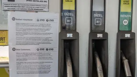 Stacja paliw na Węgrzech