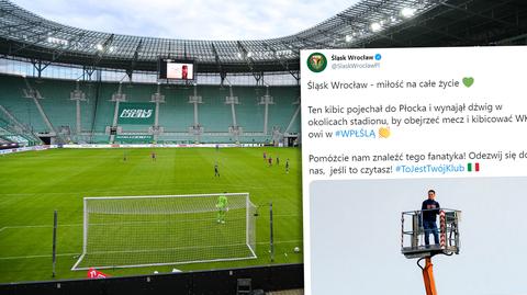 Pomysłowy kibic odnaleziony. Śląsk Wrocław przygotował dla niego nagrodę