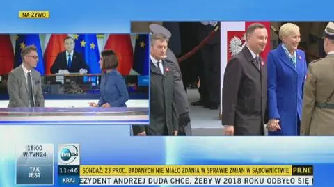 Konstytucjonalista prof. Marek Chmaj w Dniu na żywo TVN24