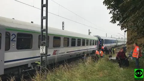 Pociąg relacji Wiedeń-Warszawa wykoleił się w miejscowości Czerwionka-Leszczyny