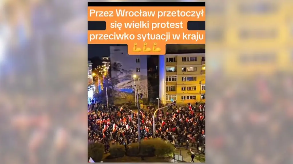 "Wielki protest" we Wrocławiu? Na 20 tysięcy wyświetleń