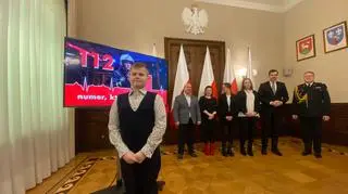 10-letni Miłosz i operatorka numeru 112 wyróżnieni