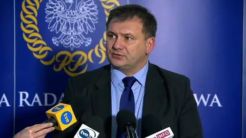 Waldemar Żurek na konferencji prasowej przed nadzwyczajnym posiedzeniem KRS