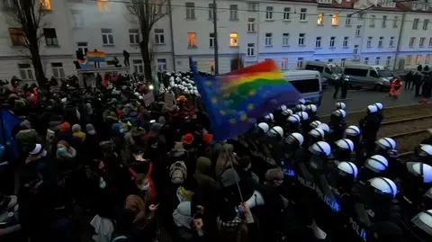 Protest na Żoliborzu