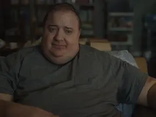 Brendan Fraser w filmie "Wieloryb" (reż. Darren Aronofsky)