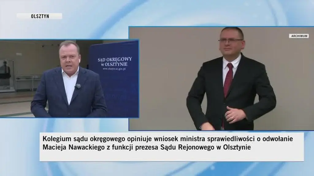 Kolegium Sądu Okręgowego w Olsztynie debatuje nad odwołaniem m