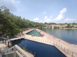 Zakrzówek w Krakowie po otwarciu parku i kąpielisk