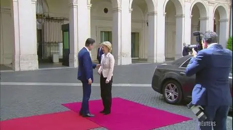 Ursula von der Leyen i Giuseppe Cente spotkali się w Rzymie