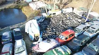 Nielegalne składowisko w powiecie bytowskim
