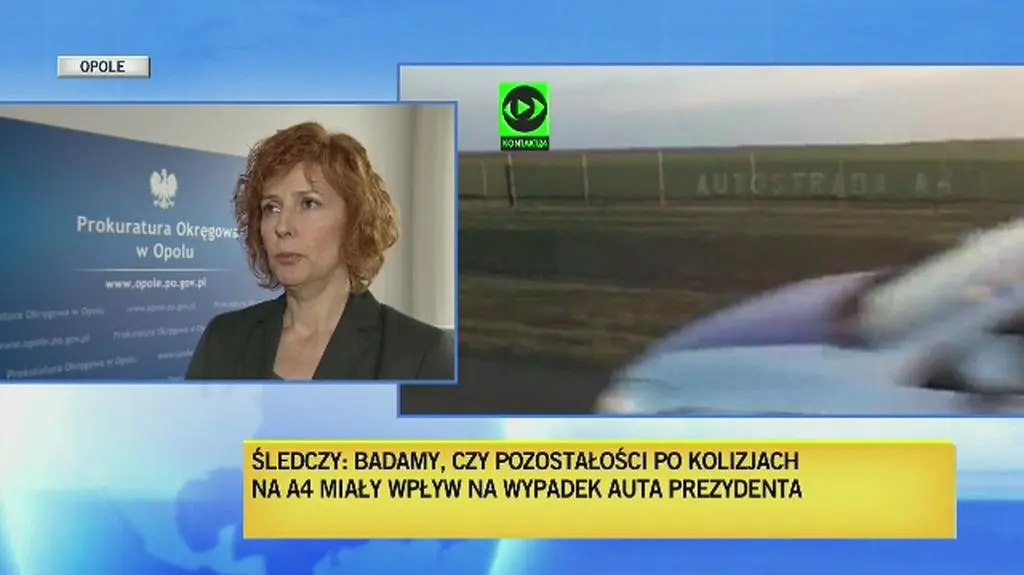 Rzeczniczka prokuratury w Opolu poinformowała, że ws. wypadku prezydenckiej limuzyny przesłuchiwani są świadkowie