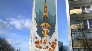 Tak będzie wyglądał blok 18a za kilka dni (projekt szwedzkich artystów z agencji Wallride)