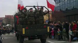Żołnierze na paradzie w Gdańsku