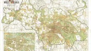 Plan Wrocławia z 1948 roku