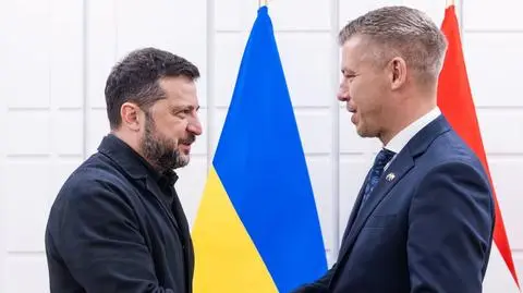 Wołodymyr Zełenski i Peter Magyar