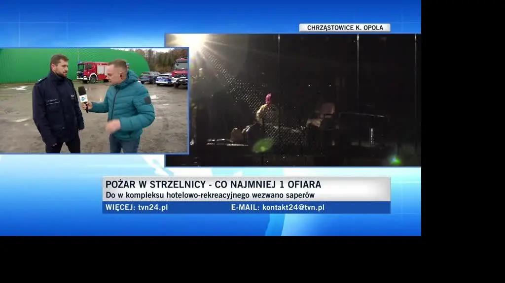 Trwa dogaszanie budynku