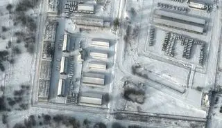 Rosyjskie wojsko rozmieszczone przy granicy z Ukrainą