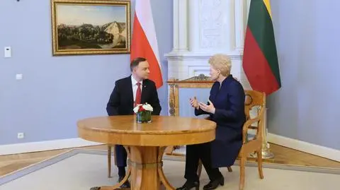 Konferencja Dudy i Grybauskaite na Litwie
