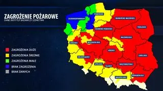 Zagrożenie pożarowe w lasach
