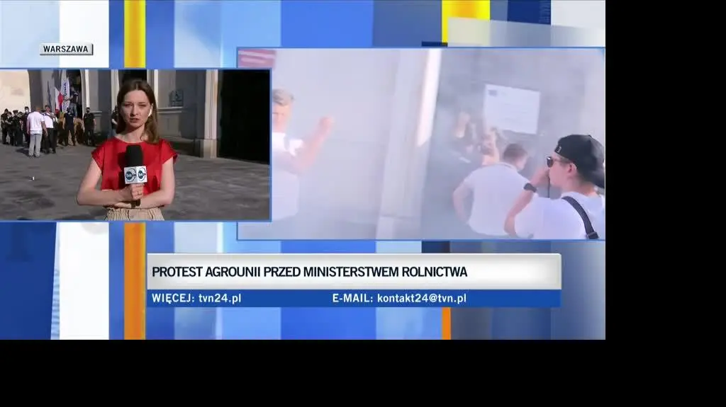 Protest przed Ministerstwem Rolnictwa 