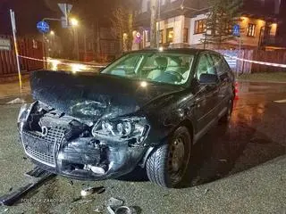 Kolizja i dachowanie w Zakopanem
