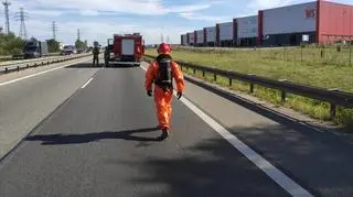 Na miejscu pracowały służby