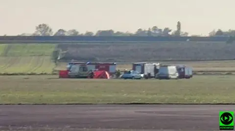 Wypadek na lotnisku w Kruszynie. Nie żyje pilot szybowca