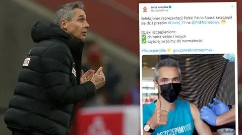 Selekcjoner dał przykład. Paulo Sousa zaszczepiony