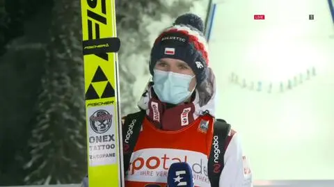 Miły gest Stocha w trakcie wywiadu. "Super dostać gratulacje od takiego mistrza"