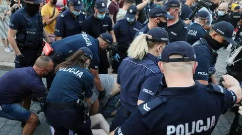 Protest aktywistów LGBT w Warszawie