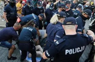 Protest aktywistów LGBT w Warszawie