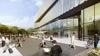 Przed budynkiem powstanie otwarty plac