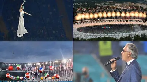 Andrea Bocelli, Bono i fajerwerki nad Rzymem. Tak wyglądała ceremonia otwarcia Euro 2020