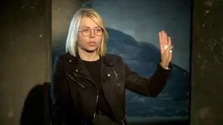 Karina, żona jednego z ratowników z kopalni Pniówek, który od miesiąca uznany jest za zaginionego 