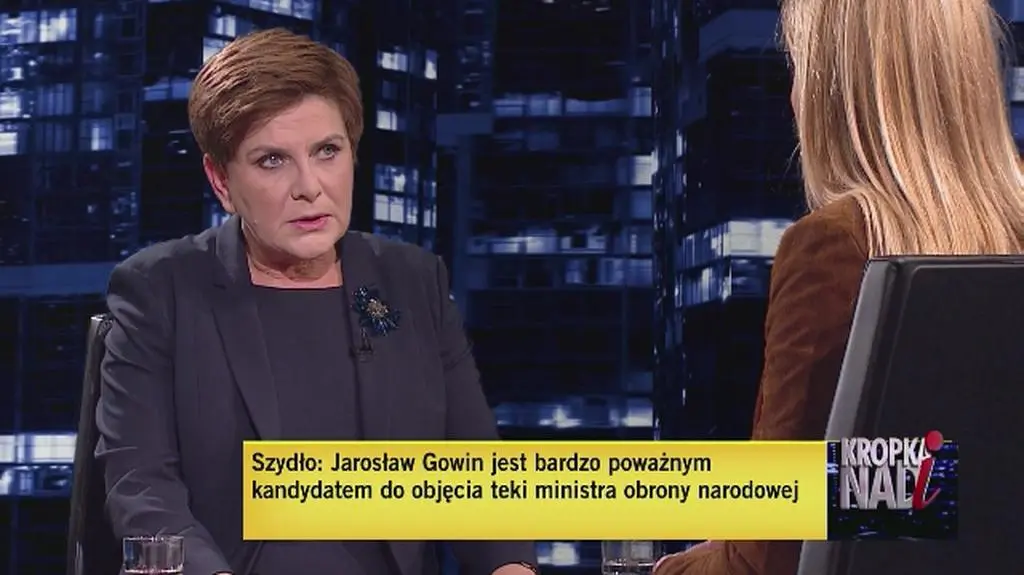 Beata Szydło: wskazałam Jarosława Gowina by przeciąć niepotrzebną dyskusję