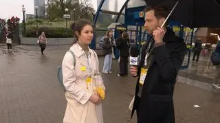 Radomir Witt, reporter TVN24 rozmawiał z jedną z z wolontariuszek