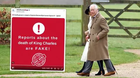 Fałszywe doniesienia o śmierci Karola III w rosyjskich mediach