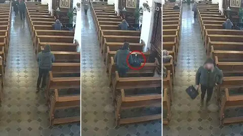 Zabrała, zostawioną na ławce, torebkę