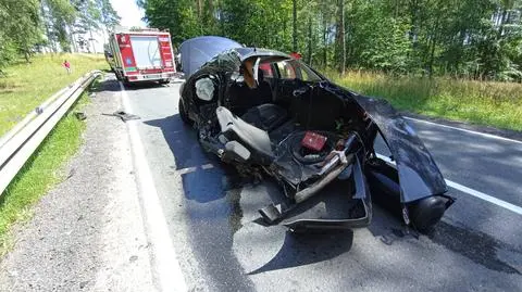 Tragiczny wypadek na drodze krajowej, zginął 89-letni kierowca