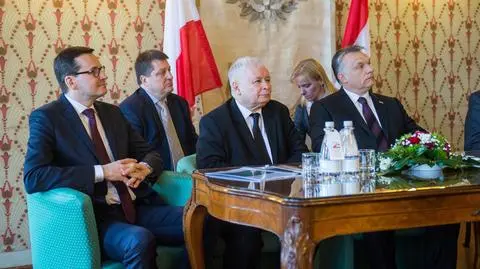 Viktor Orban podczas wizyty w Polsce