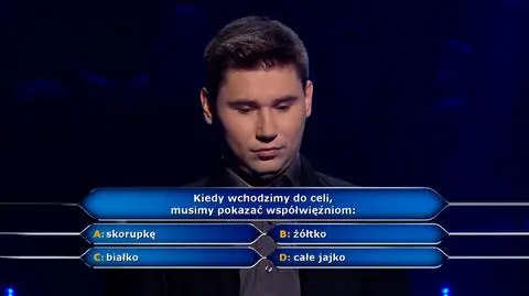 Co musimy pokazać współwięźniom, wchodząc do celi? Pytanie z "Milionerów"
